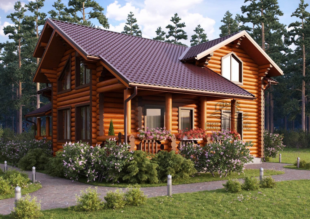 деревянный срубовой дом